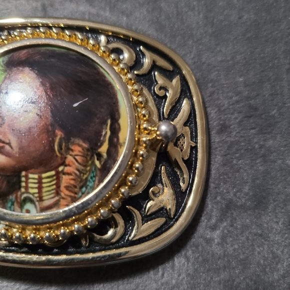 Vintage Cameo Belt Buckle 2 Piece Bundle - Picture 7 of 10